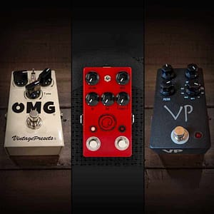 ToneX tones with presets based off of a JHS Andy Timmons Plus pedal, a Fulltone OCD pedal, and a JHS Packrat pedal